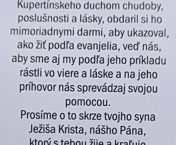 Cirkevné aktuality / Životopis sv. Jozefa Kupertínskeho.doc - foto