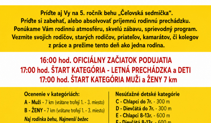 Fotka - Pozvánka ''Čeľovská 7-mička''